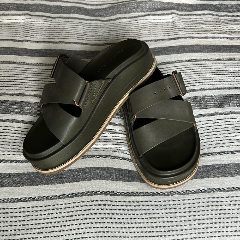 Chaco Army Green Sandals